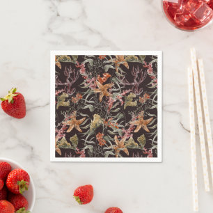 Shabby Sea Life Pattern Napkin