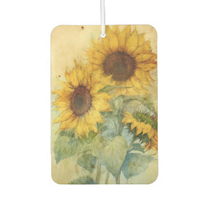 Shabby Sunflowers Still Life Air Freshener
