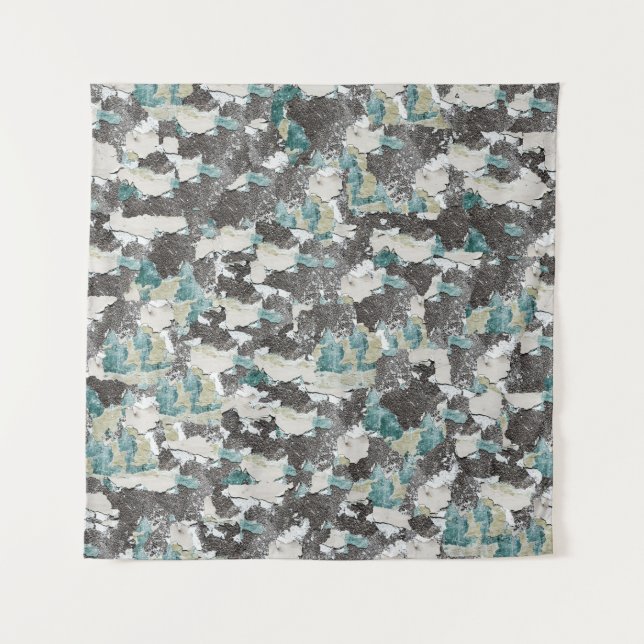 Shabby wall seamless texture backgroundart, paint, tapestry (Front)