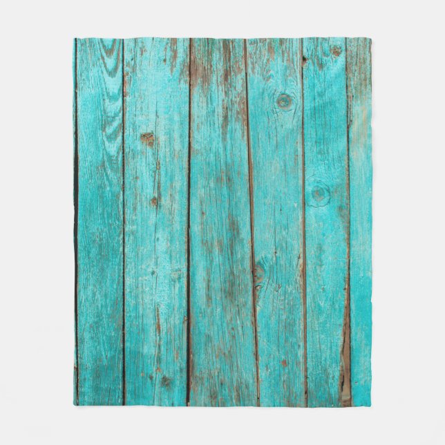 Shabby Wood Backgroundwood, beach, background, blu Fleece Blanket (Front)