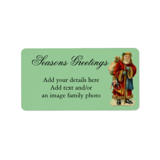 SHABBYCHIC vintage xmas decorations Label