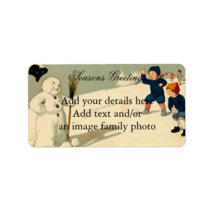 SHABBYCHIC vintage xmas decorations Label