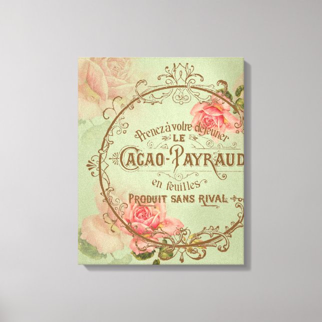 ShabbyVintageRoses3 - Wrapped Canvas (Front)