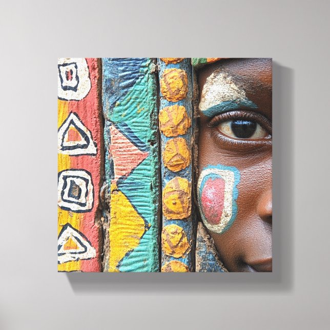 Shabè Ethnic Tile Canvas Print (Front)