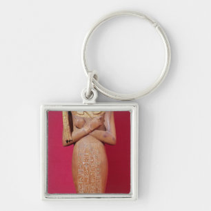 Shabti figure of king from Tomb of Tutankhamun Keychain