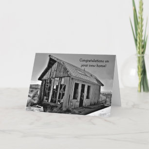 Shack funny new home congratulations card