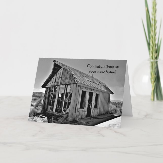Shack funny new home congratulations card (Front)