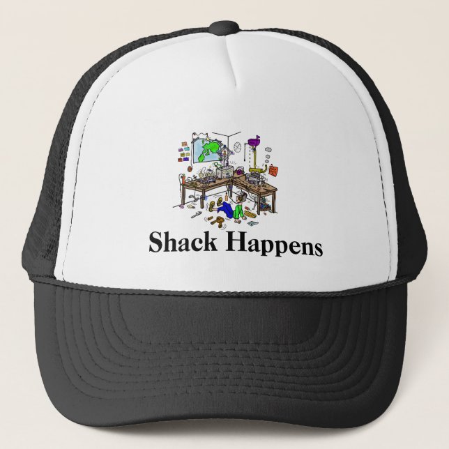 Shack Happens  Funny Ham Radio  Cap (Front)