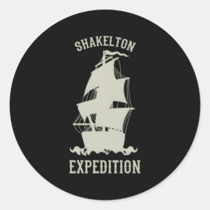 Shackleton Expedition To Antarctica Classic Round Sticker