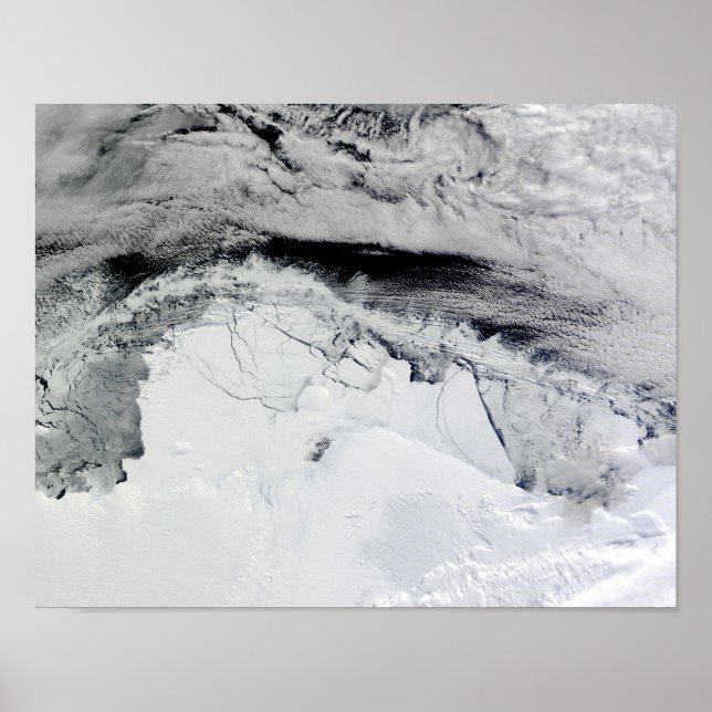 Shackleton Ice Shelf, Antarctica Poster (Front)