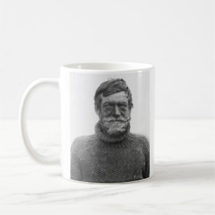 Shackleton mug - picture and "Optimism" quote