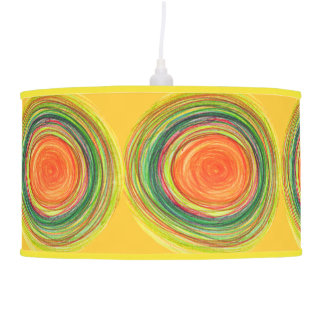 Shade | Abstract Vibrant Sun Drawing Pendant Lamp