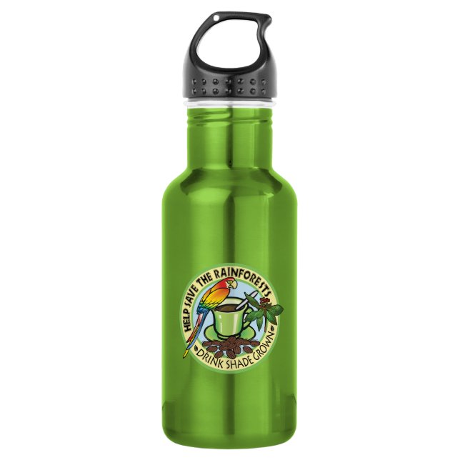 Shade Grown Coffee 532 Ml Water Bottle (Front)