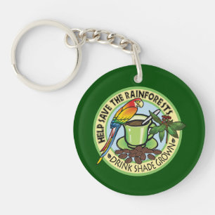 Shade Grown Coffee Keychain