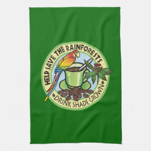 Shade Grown Coffee Kitchen Towel