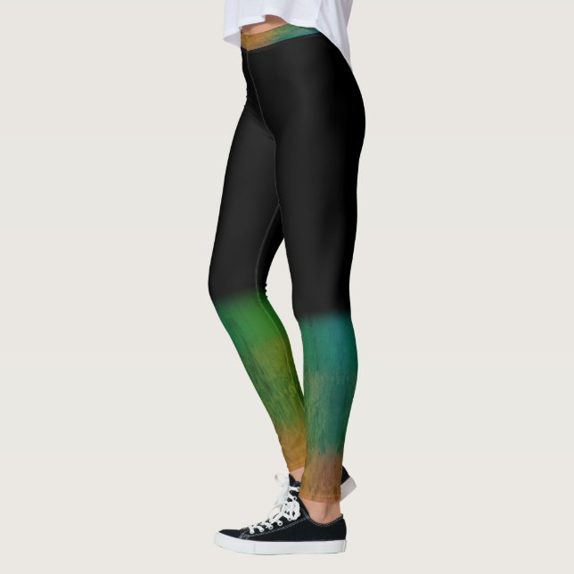 shade of green leggings (Left)