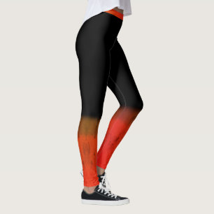 shade of orange leggings