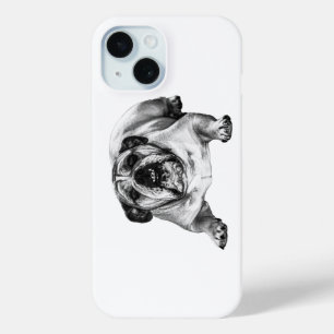 Shaded bulldog chic iPhone 15 case