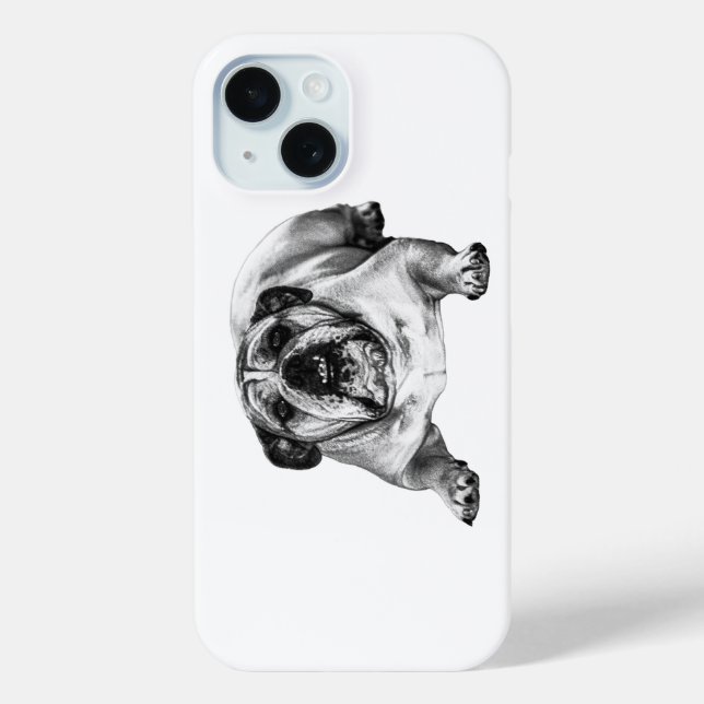 Shaded bulldog chic Case-Mate iPhone case (Back)