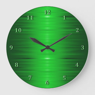 Shaded Emerald Green Wall Clock