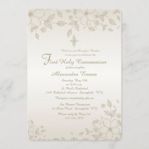 Shaded Floral Invitation