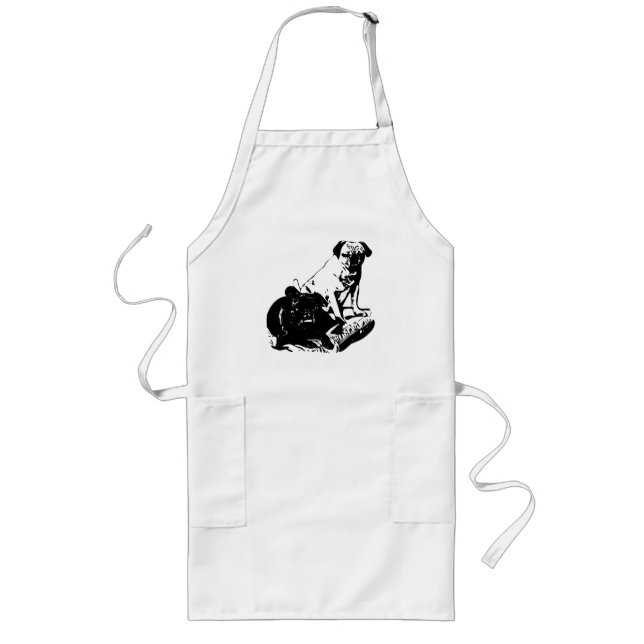 Shaded Pugs, Kitchen Inspiration Long Apron (Front)