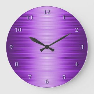 Shaded Purple Violet Lavender Wall Clock
