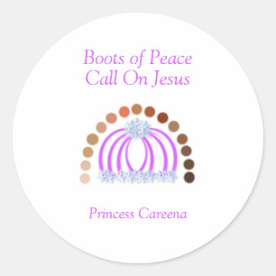 Shades Of A Princess Girl Full Armour of God Classic Round Sticker