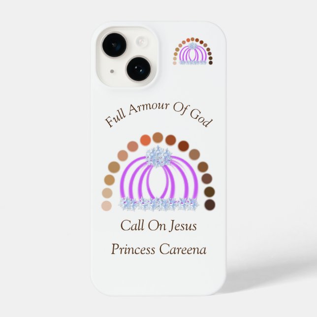 Shades Of A Princess Girl Full Armour of God  iPhone Case (Back)