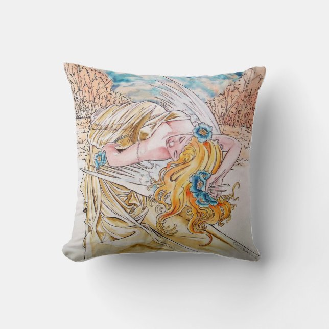 Shades of Angels Throw Pillow16x16 inches Pillow (Front)