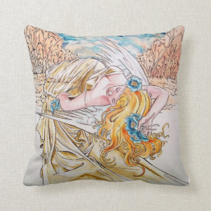 Shades of Angels Throw Pillow16x16 inches Pillow