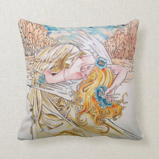 Shades of Angels Throw Pillow16x16 inches Pillow