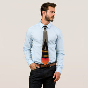 Shades of Black Grey Orange Yellow ~ original ~ Tie