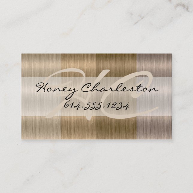 Shades of Blonde Hair Colourist Style Business Business Card (Front)