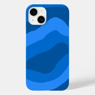 shades of blue abstract art Case-Mate iPhone 14 case