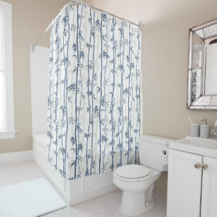Shades of Blue Bamboo Pattern