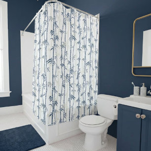Shades of Blue Bamboo Pattern