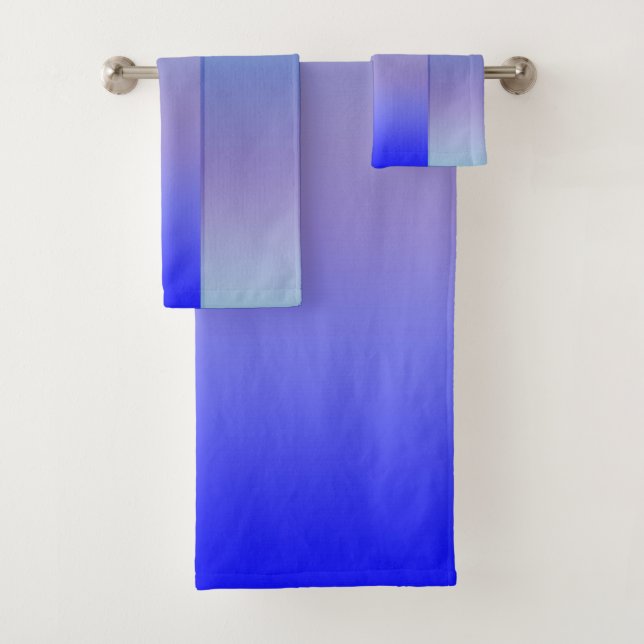 Shades of Blue Bath Towel Set (Insitu)