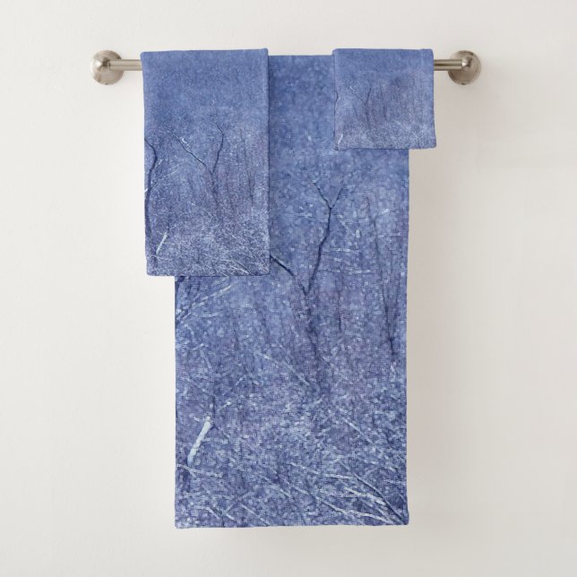 Shades of Blue Bath Towel Set (Insitu)
