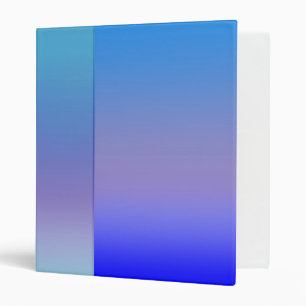 Shades of Blue Binder