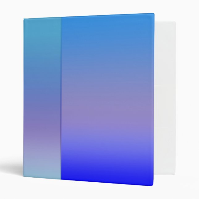 Shades of Blue Binder (Front/Inside)