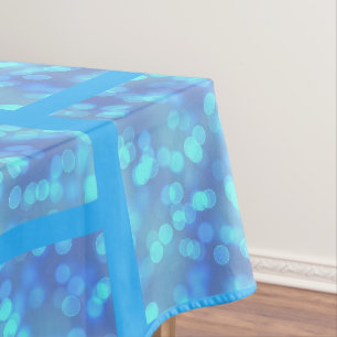 Shades of Blue bokehTablecloth Tablecloth
