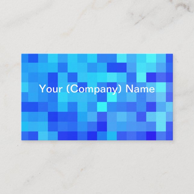 Shades of Blue Business Card (Front)