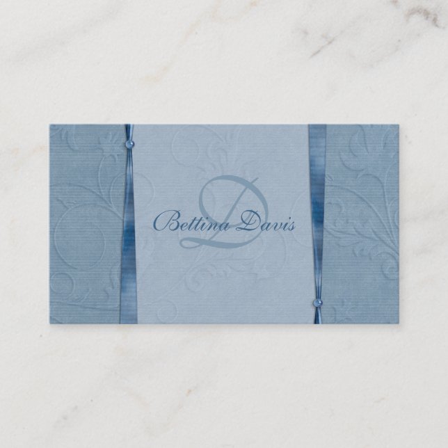 Shades of Blue Business Card (Front)
