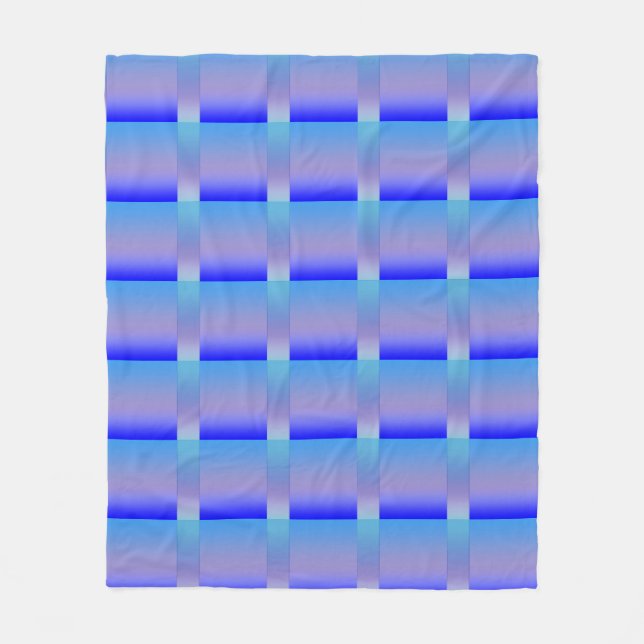 Shades of Blue Fleece Blanket (Front)