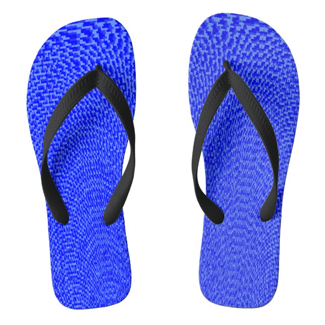 "Shades of Blue"  Flip Flops (Footbed)