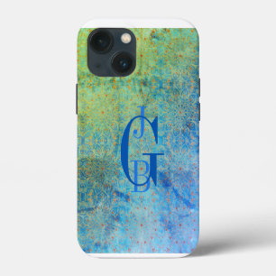 Shades of Blue Green Ombre iPhone 13 Mini Case