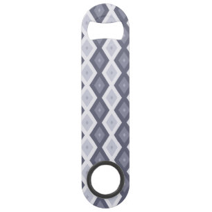 Shades of blue grey diamond pattern bar key
