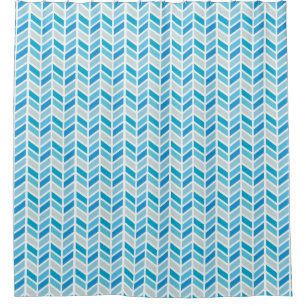 Shades of Blue Herringbone Pattern Design