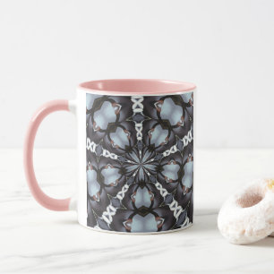 Shades of Blue Kaleidoscope Mug